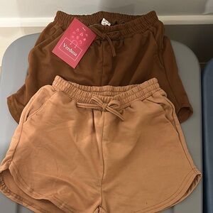 Source Unknown Kids Shorts Set - Brown and Tan
